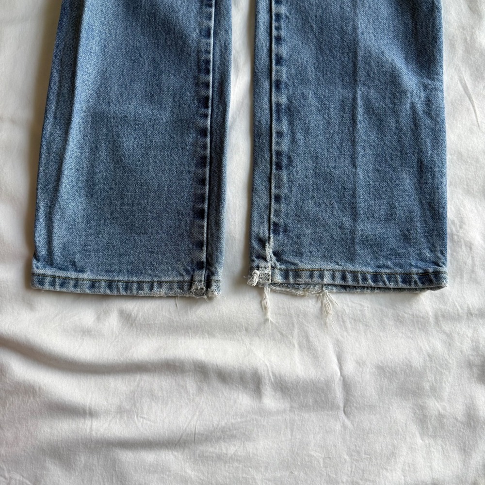 Wrangler Boys Straight Leg Jeans Medium Wash Blue Denim Adjustable Waist Size 10 - Picture 9 of 10